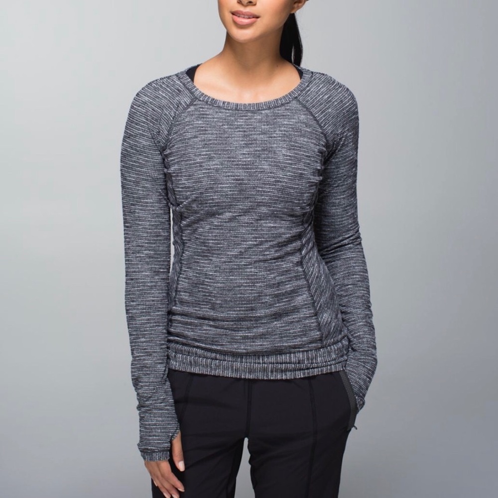 Lululemon Race Your Pace Long Sleeve Coco Pique 10